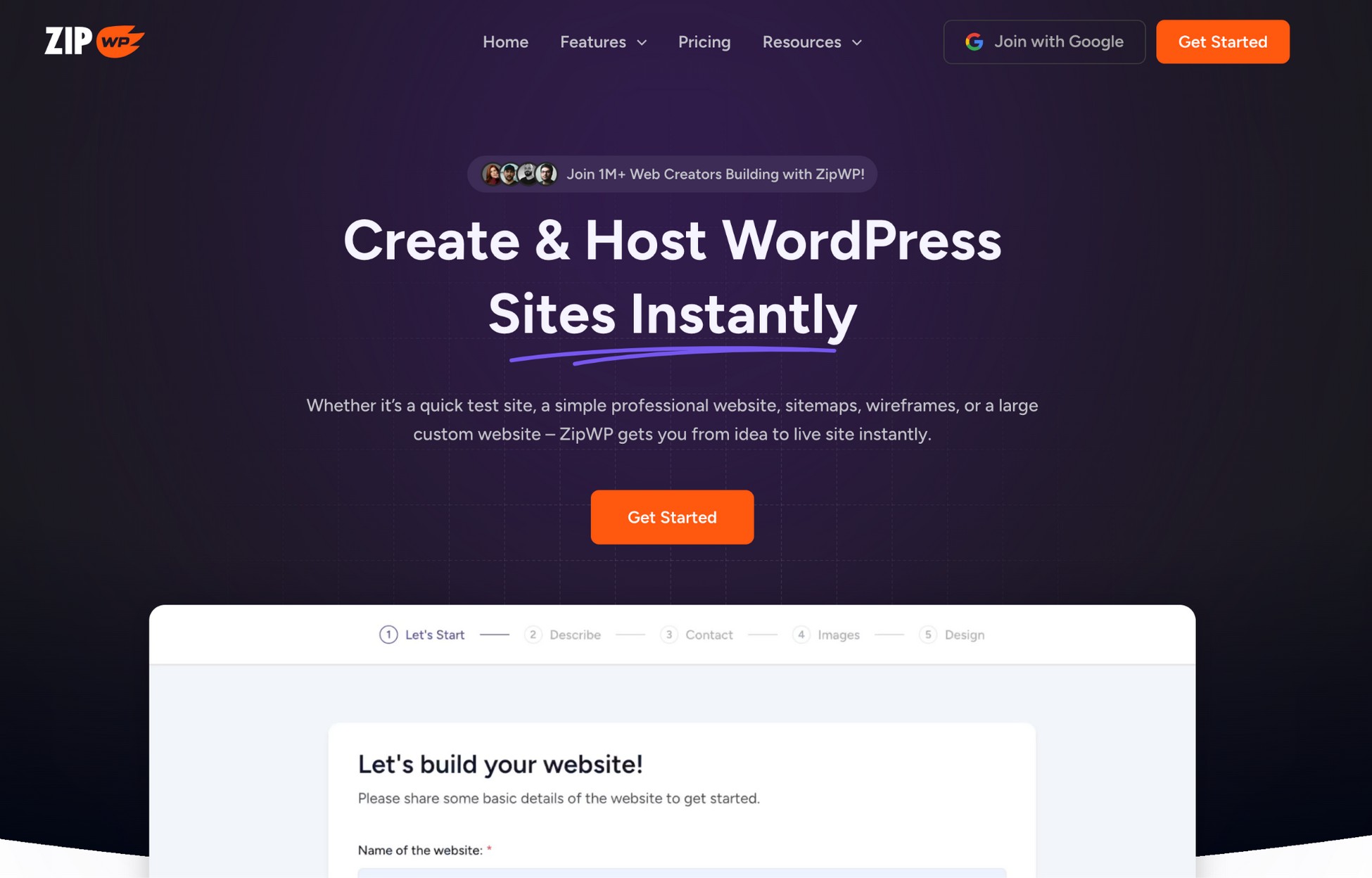 zipwp homepage