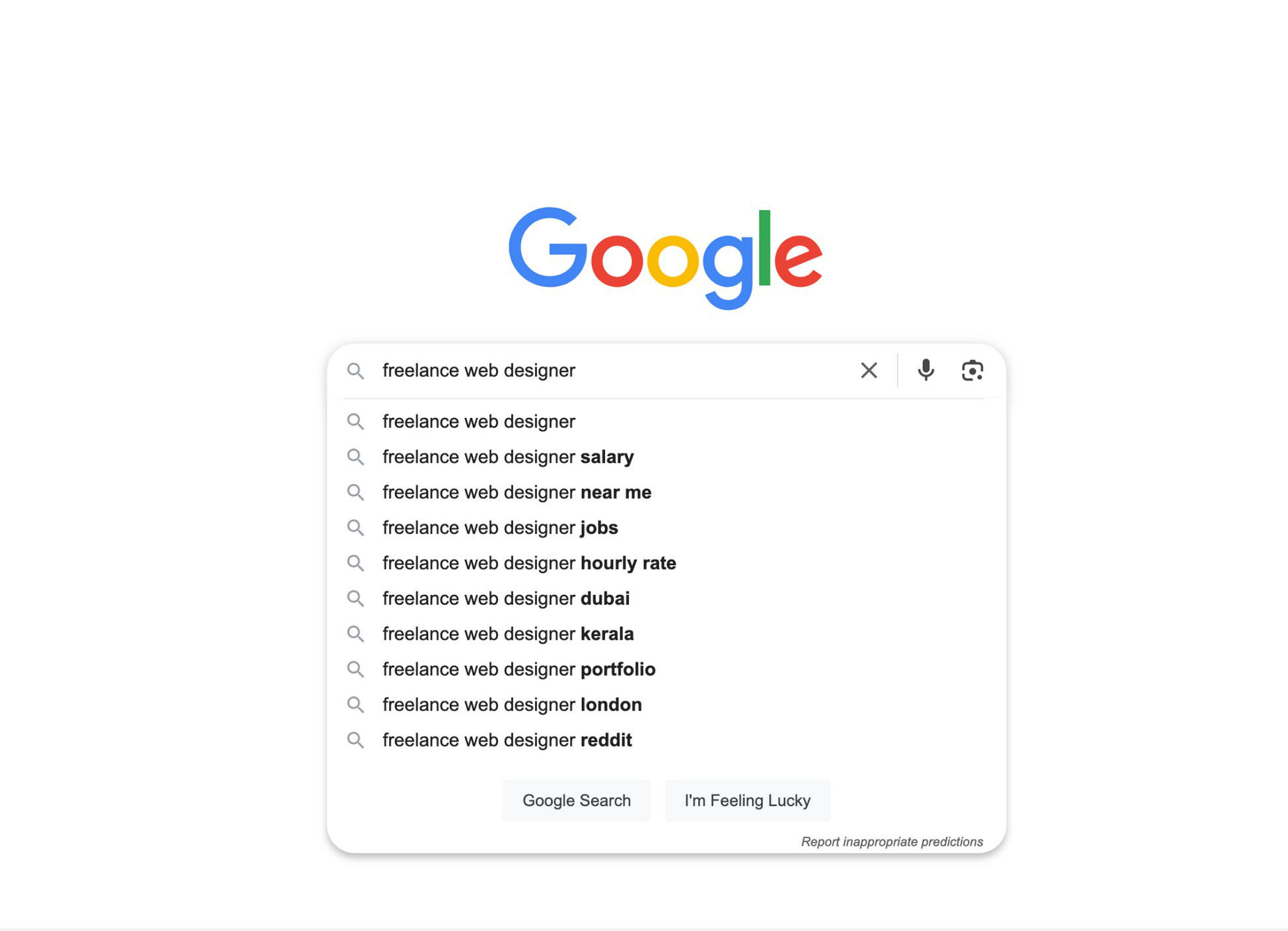 google homepage
