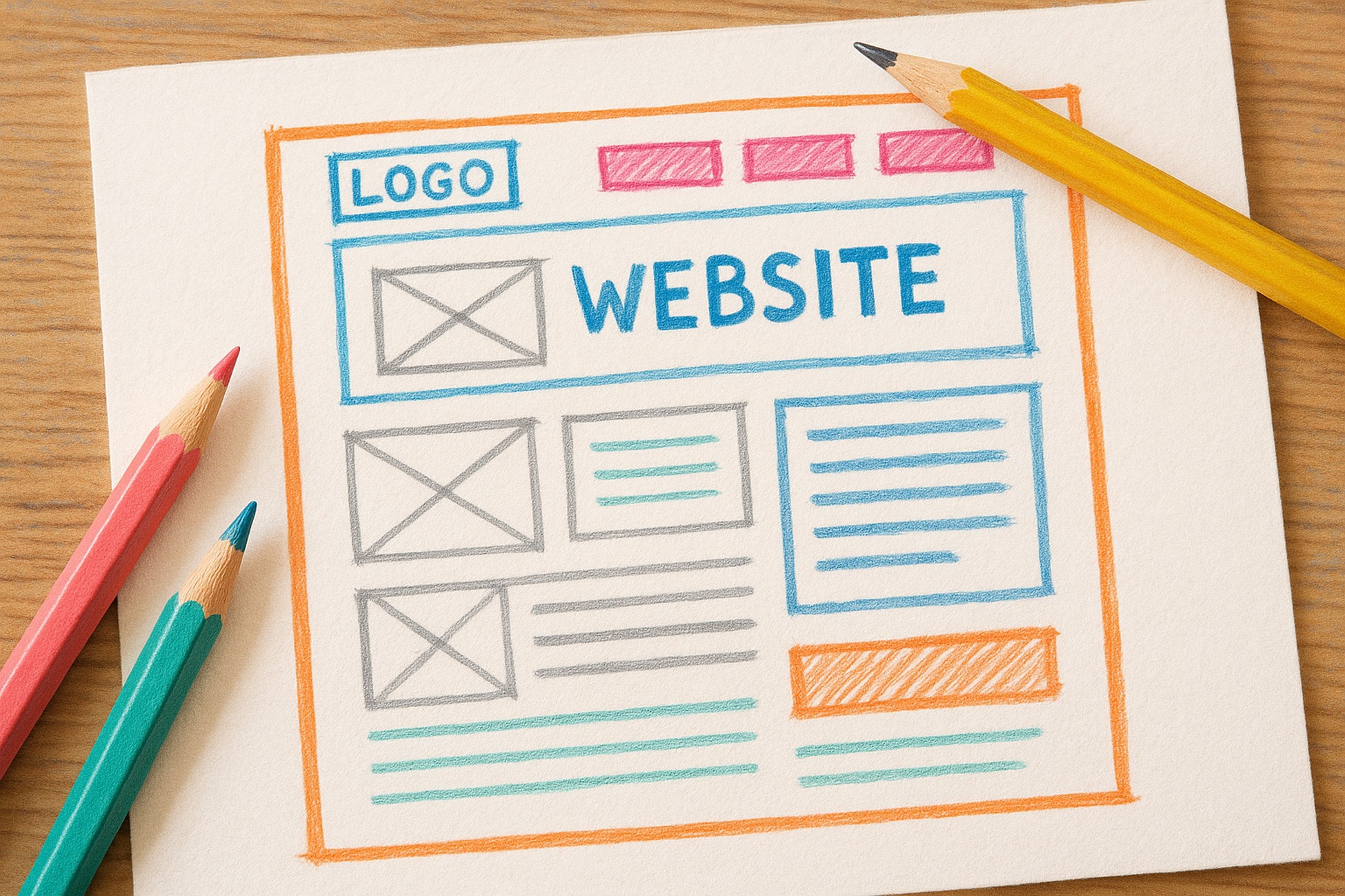 website wireframe