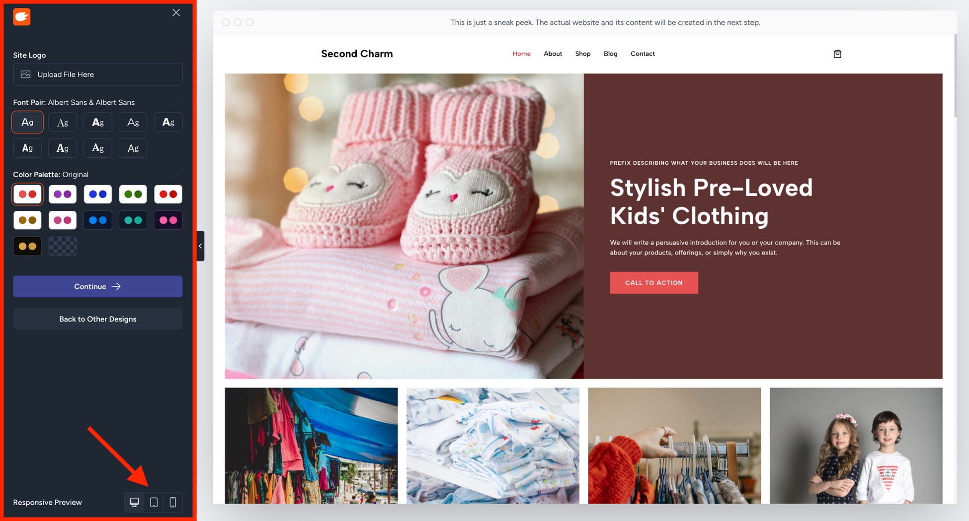 customize website