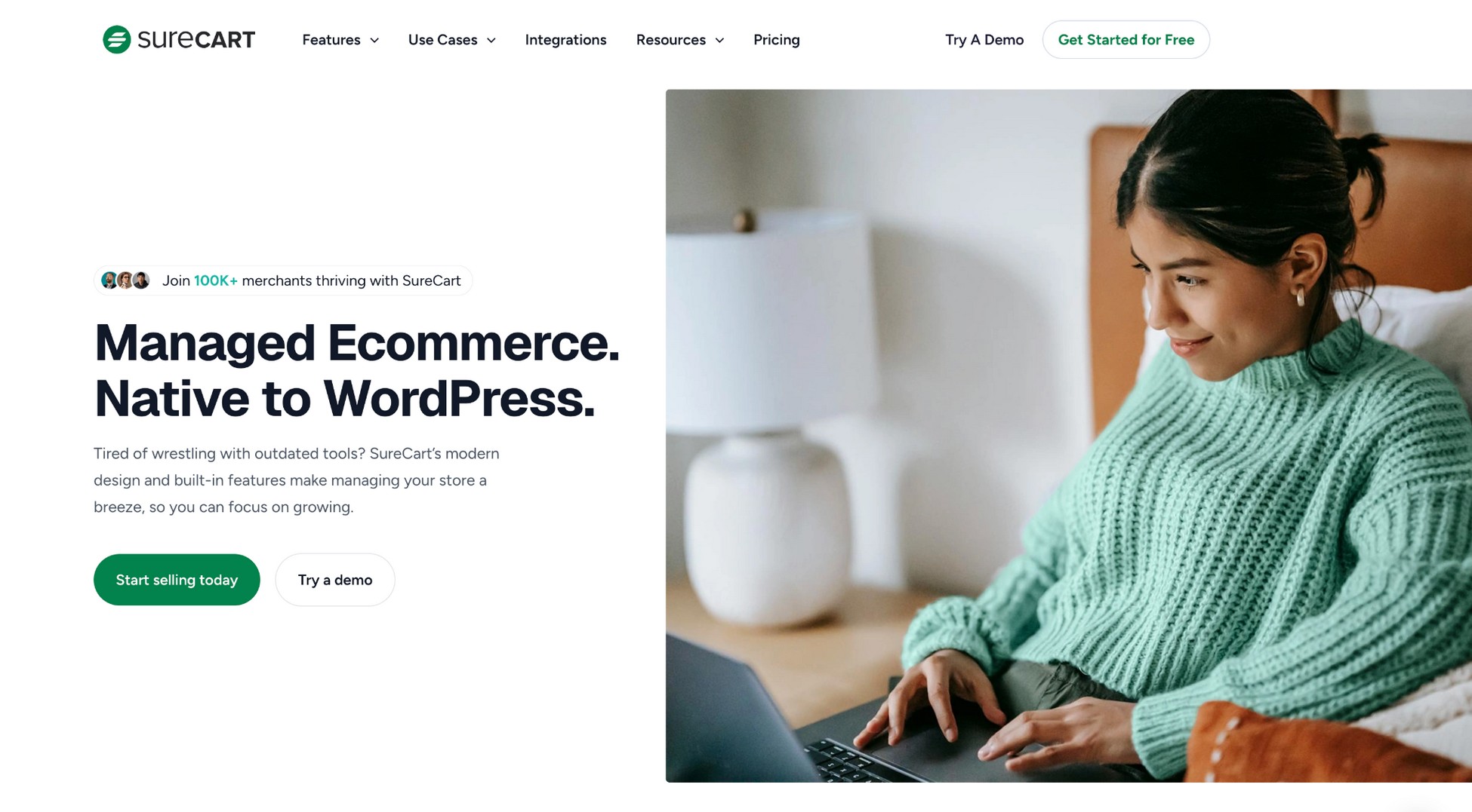 surecart homepage
