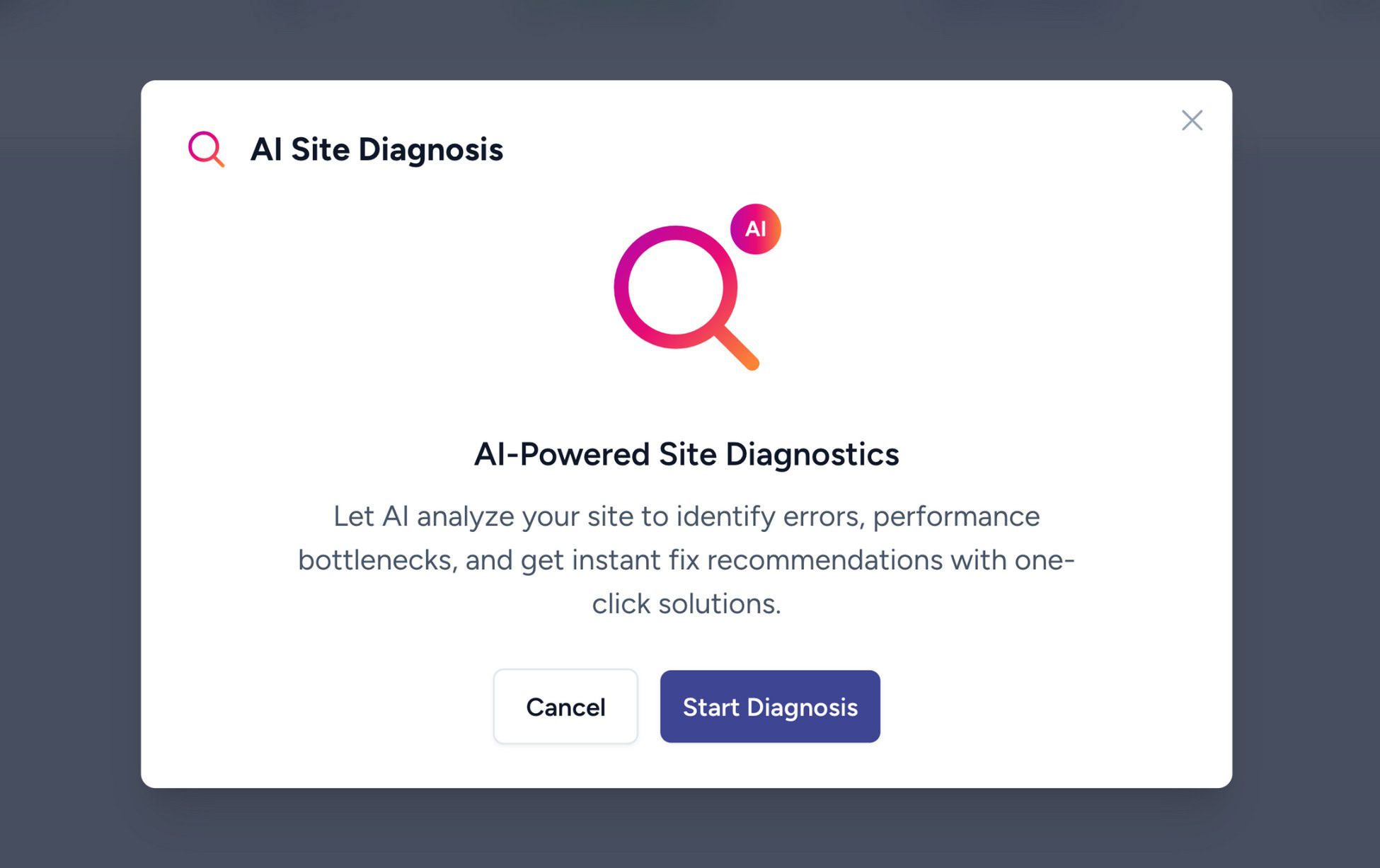 zipwp ai site diagnostic