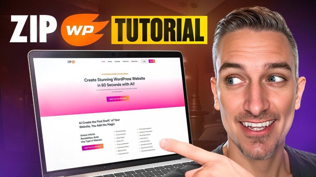 build and host a wordpress website with zipwp’s ai website builder